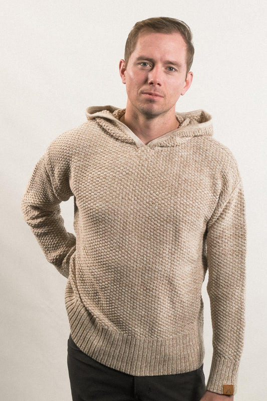 Riverside Hoodie Sweater - Sand / Natural